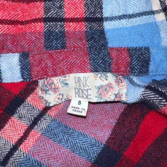Pink Rose flannel size S - Picture 4 of 4